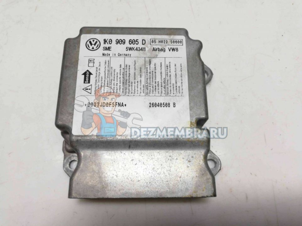 Unitate Modul Calculator Airbag, 1K0909605D, Vw Golf Plus, 1.6 benz