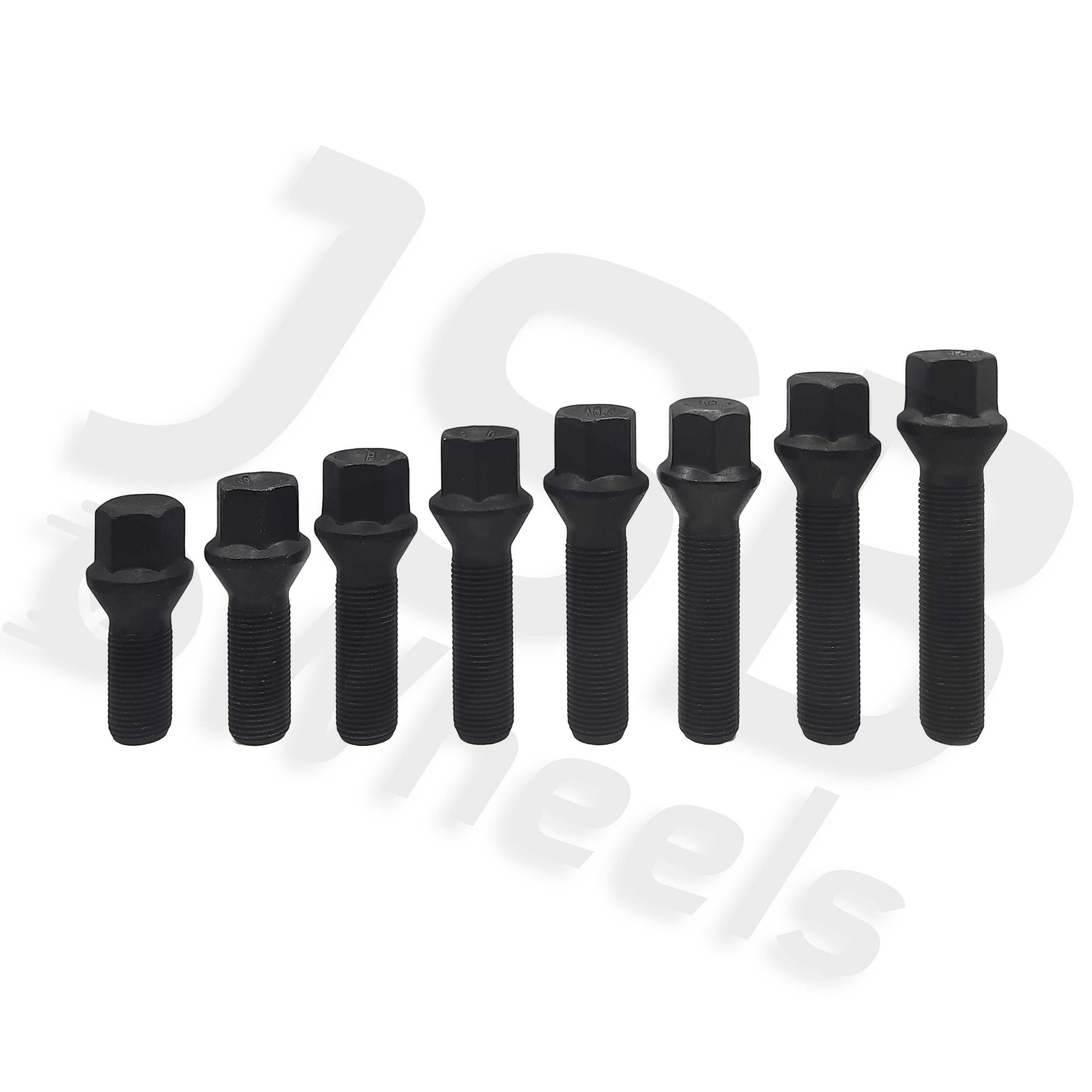 Prezoane negre noi jante aliaj M14x1.25 38 mm BMW, Mini