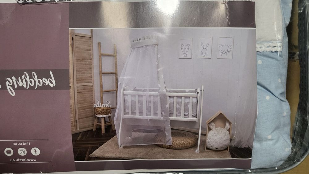 Детско легло с матрак и спален комплект