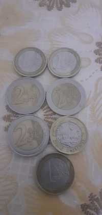 Monede de 1 și 2 euro cu defect