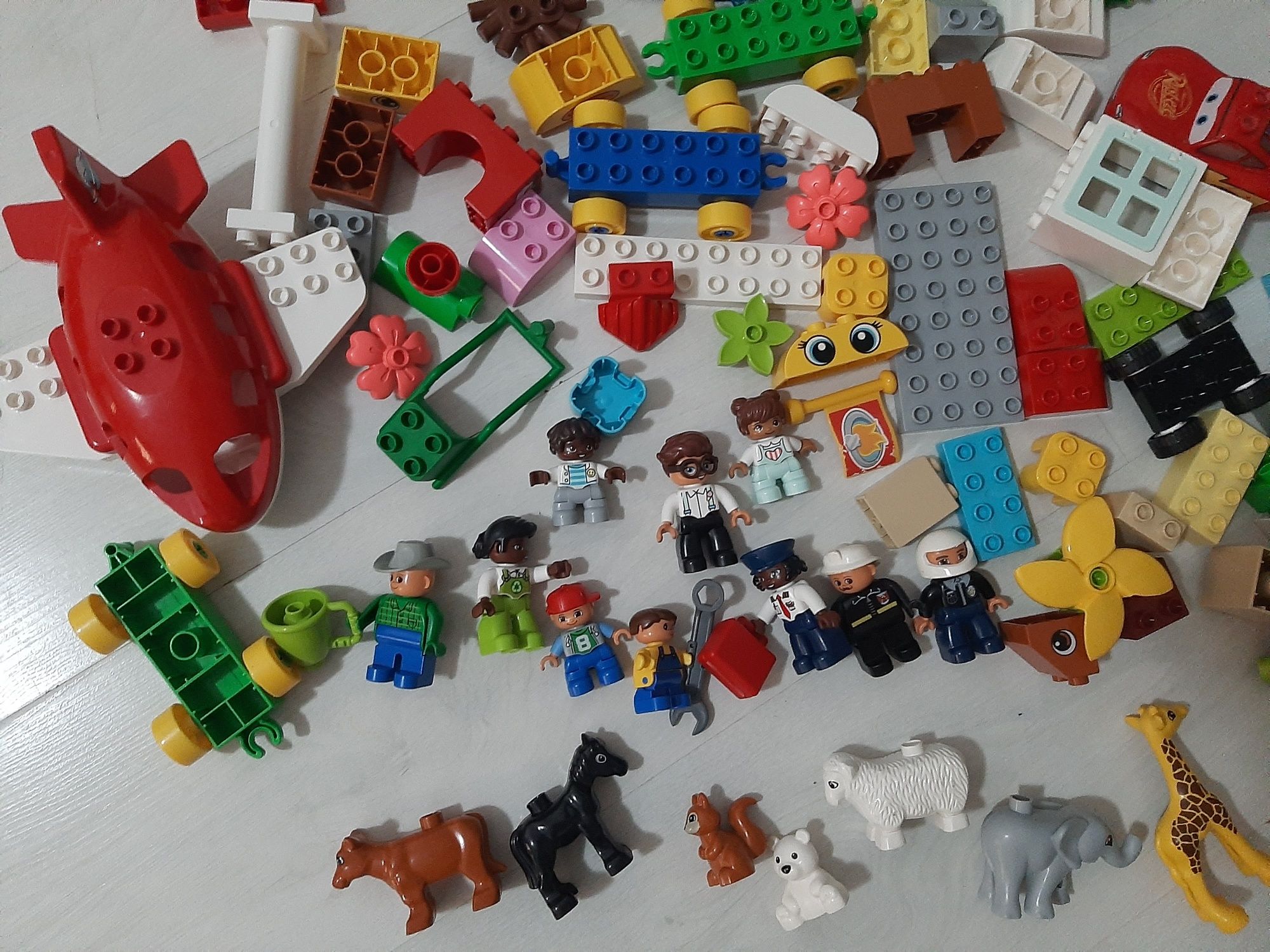 Set Lego duplo animale avion masinute