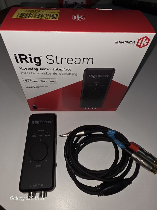 iRig Stream este o placă de sunet ce oferă o rezoluție de 16 biți,