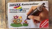 JAVANA - pompă scriere pe mătase, neutilizată!