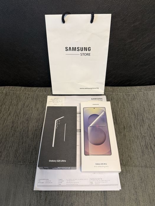 КАТО НОВ 512GB Samsung S25 Ultra Experiece Store Гаранция 2027г. Black