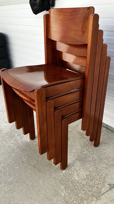 4 scaune mid-century modern, anii 1970