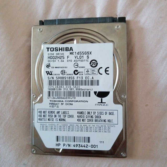 Жесткий диск Toshiba-2.5"-160GB.