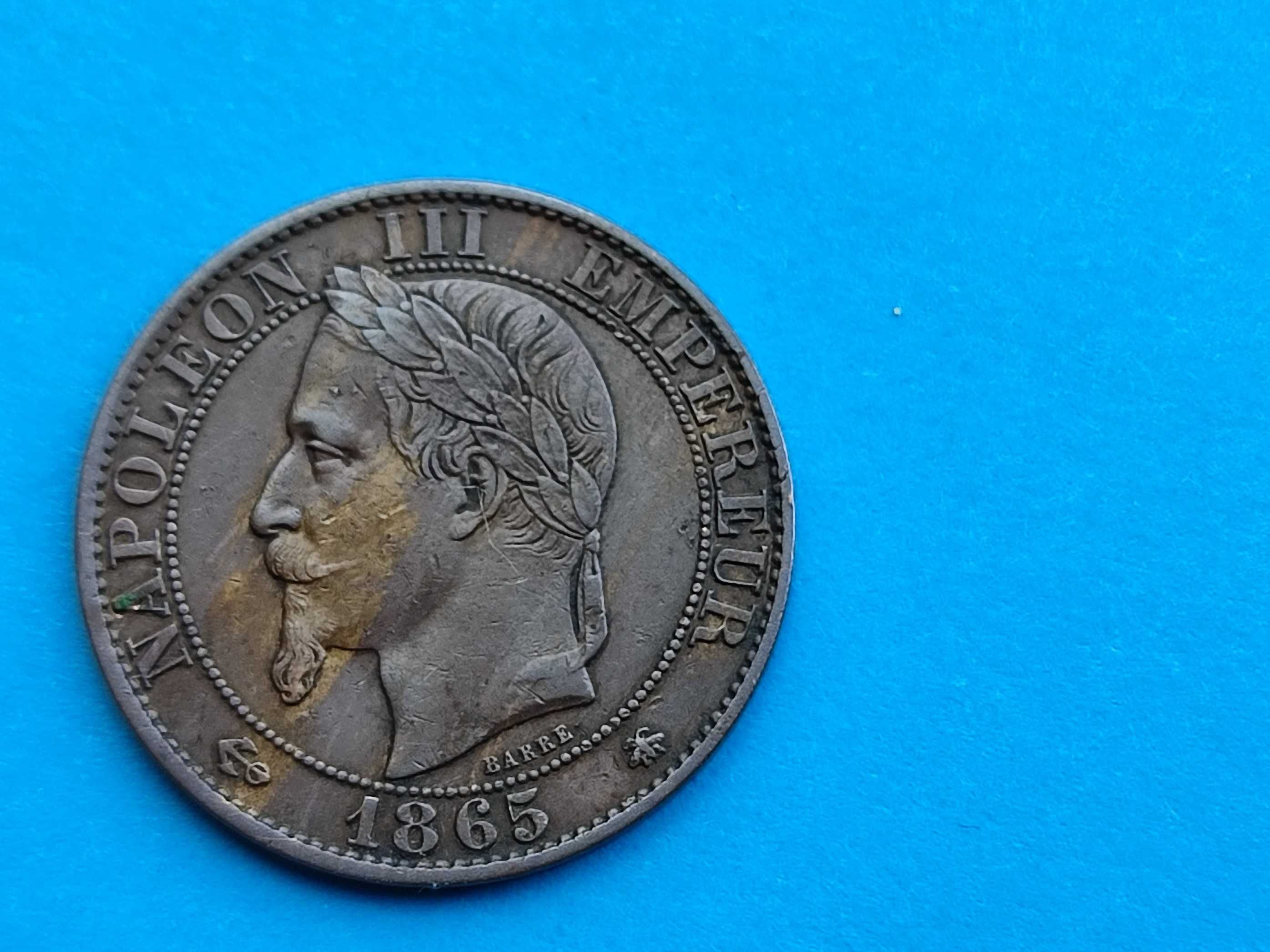 5 Centimes 1865 Franta-RAR!