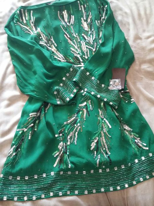 Туника Zara  размер  L/XL оверсайз ручная вышивка