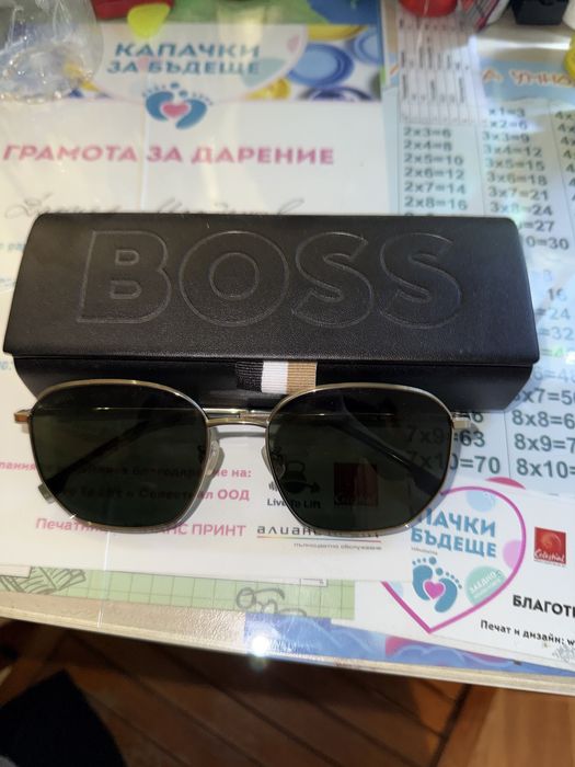 Слънчеви очила BOSS 1673/F/SK J5GQT titanium temples