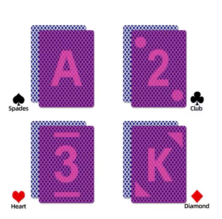 Carti Poker masluite cu Cerneala IR si Lentile IR - Ideal pt Trucuri