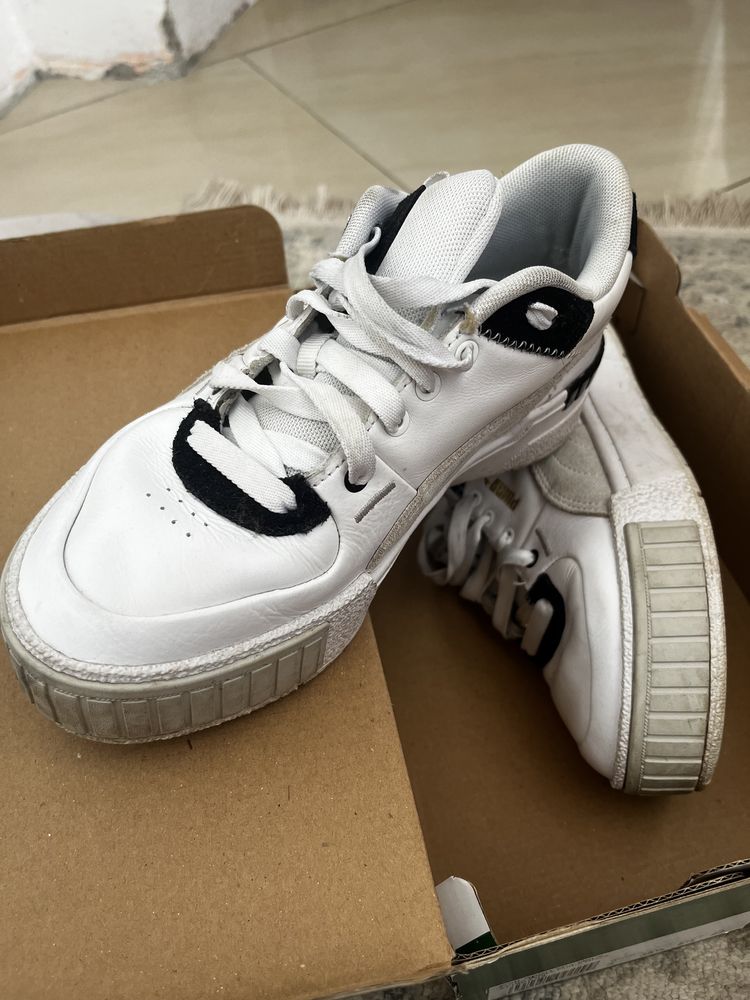 Adidasi puma 35 albi talpa inalta