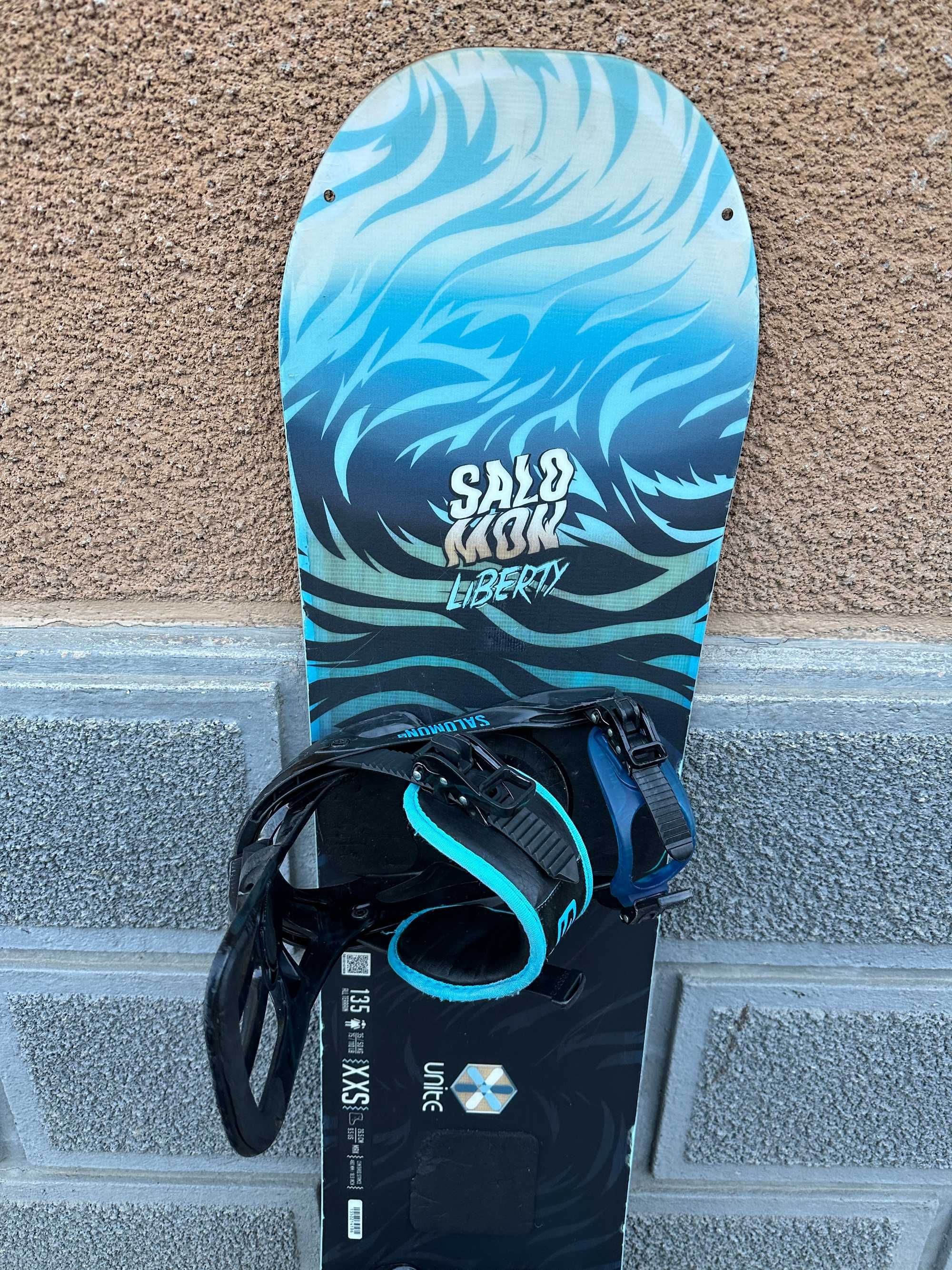 placa snowboard salomon liberty L135cm