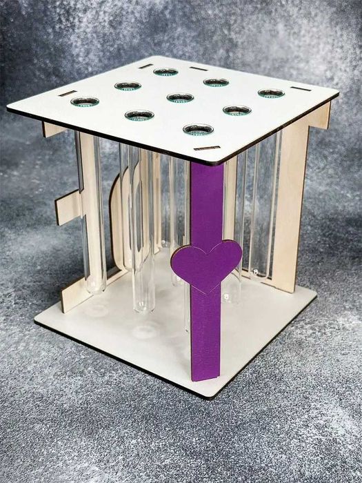 Ваза интерьерная с колбами "ТЕБЕ"