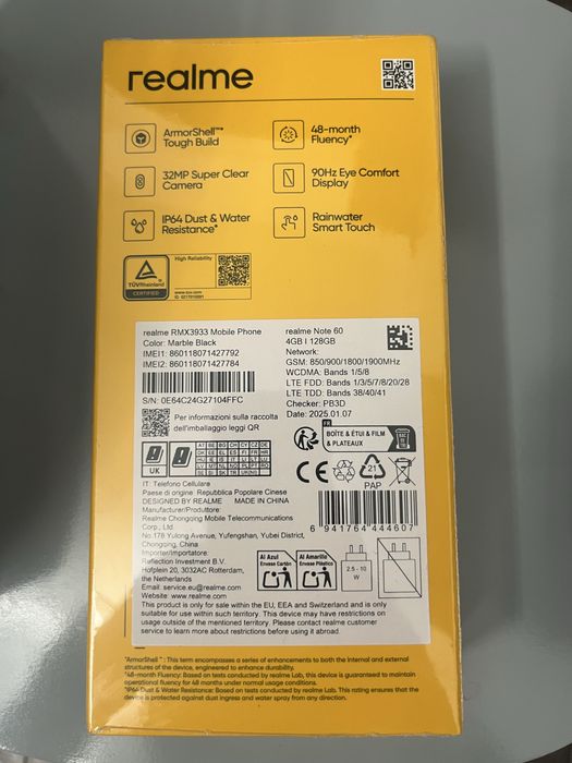 Realme Note 60 Marble Black