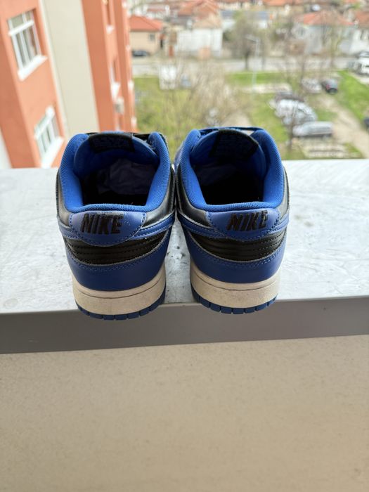 Nike dunk low dark blue and black