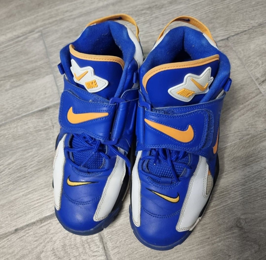 Nike air barrage mid blue&yellow