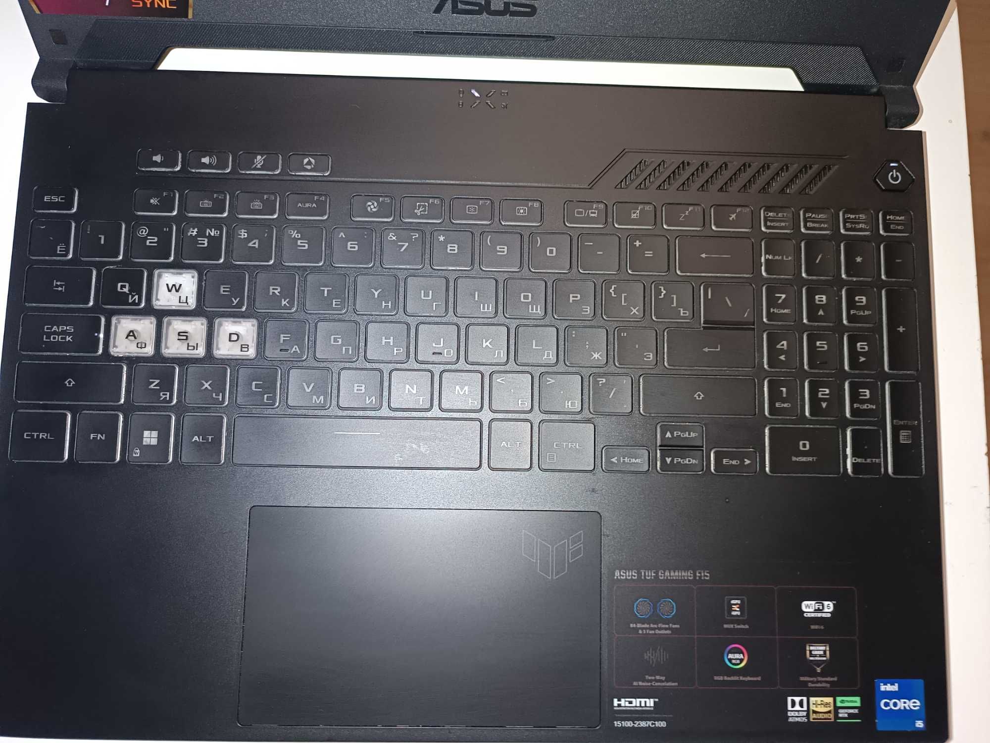 Продаю Ноутбук ASUS TUF F15 FX507ZC4-HN144 черный