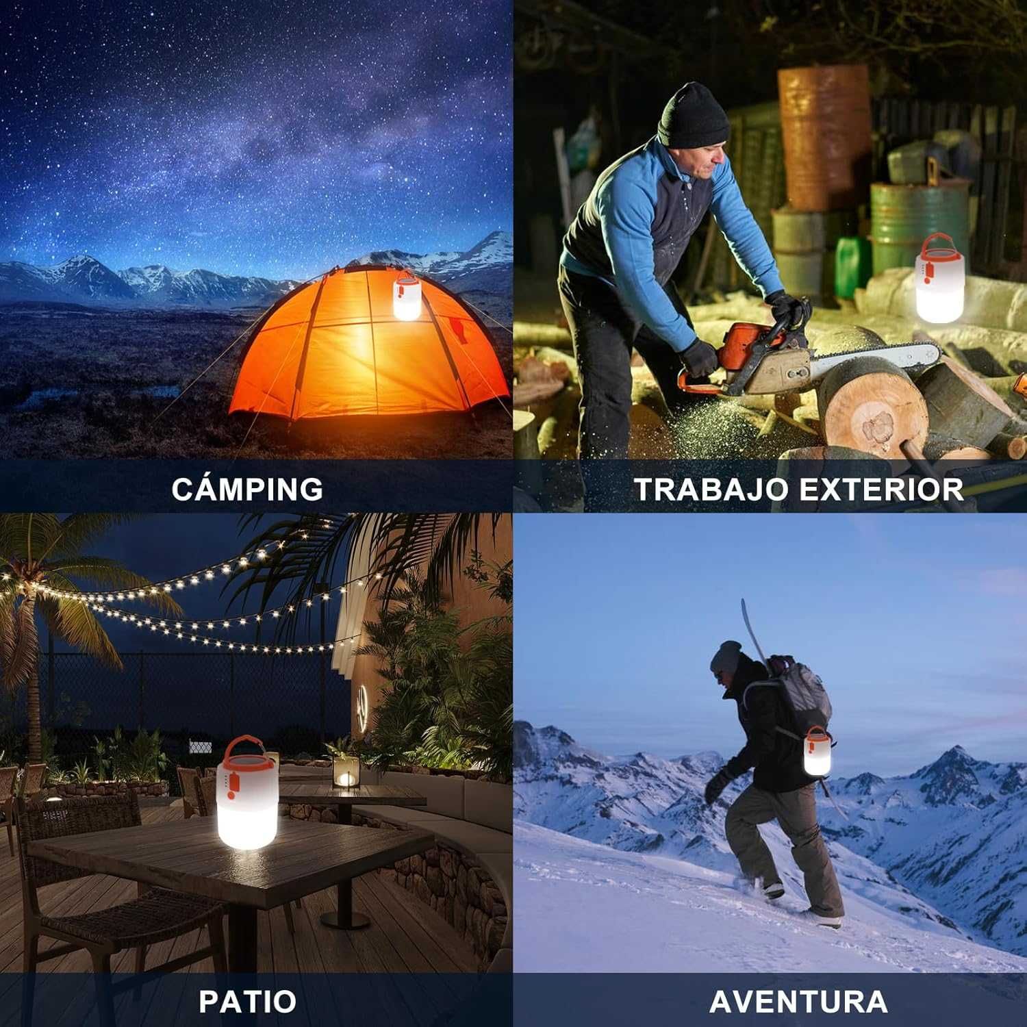 EXTRASTAR LED слънчева къмпинг лампа, акумулаторна, преносима