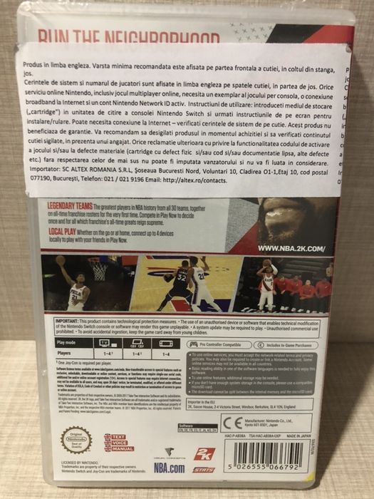 vand joc NBA 2K18 pentru nintendo switch