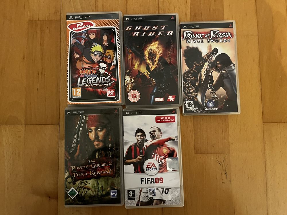 Jocuri sony PSP PlayStation portable umd naruto ghost rider fifa