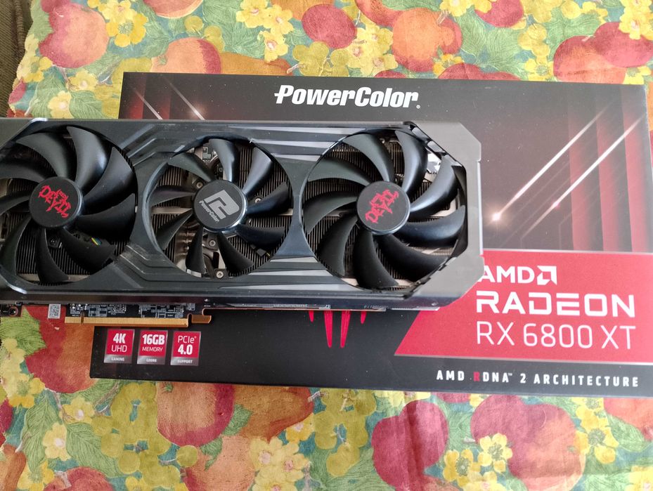 Видео карта Power Color AMD RX 6800 XT 16gb, RED DEVIL
