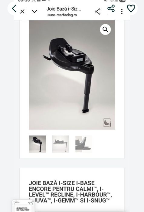 Baza isofix rotativa scoica Joie