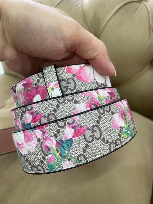 Curea Gucci imprimeu floral