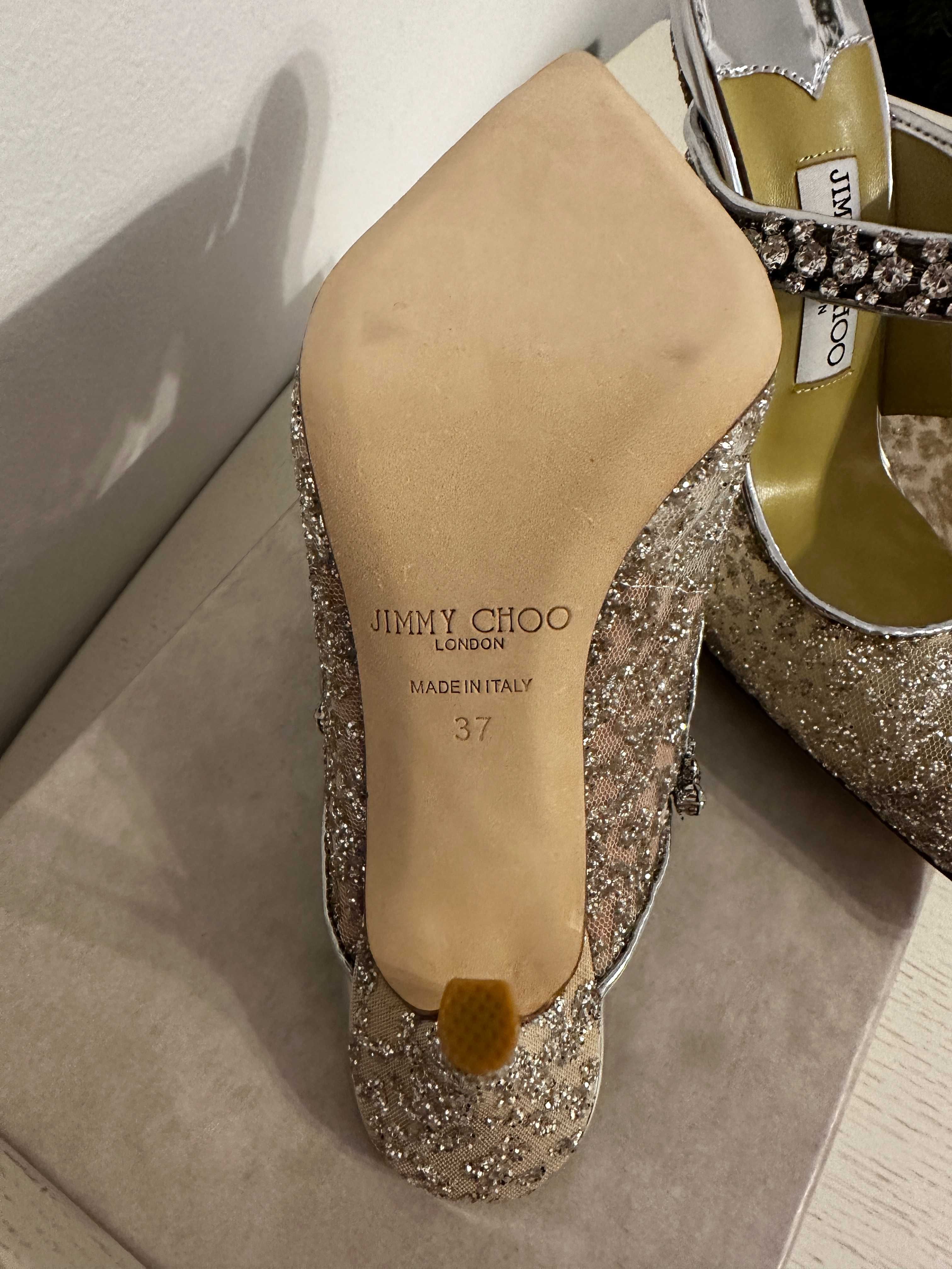 Jimmy Choo Silver Heels Autentice