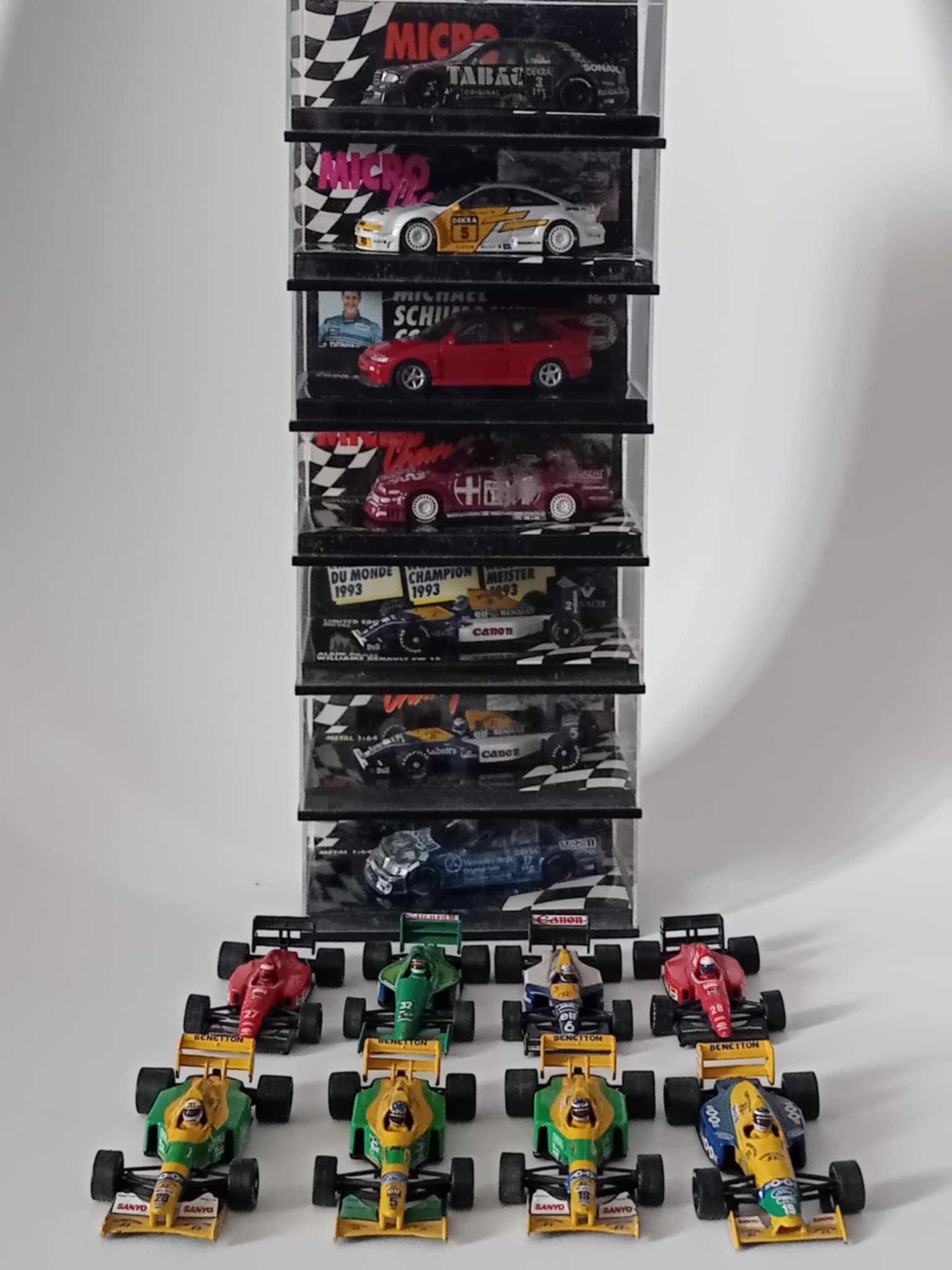 Opel Calibra,Mercedes, F1, Formula1,1:64 Microchamps, Minichamps,Spark