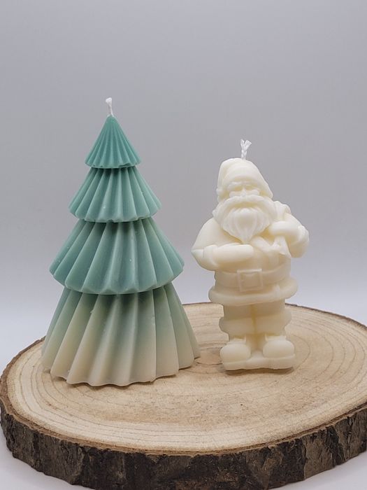 Set de Craciun cu lumanari si recipiente