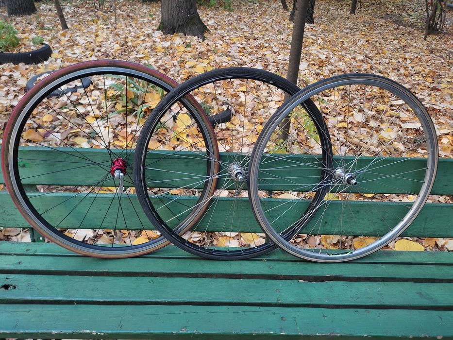 Roți față bicicletă cursieră