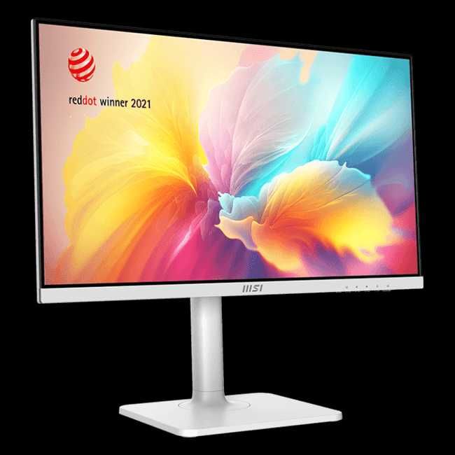 MSI — 24″ Modern MD2412PW Monitor, 100hz, FHD (1920×1080), White