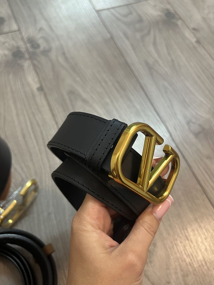 Curea Valentino-poze reale-piele naturală!Gravura interior ștanțată