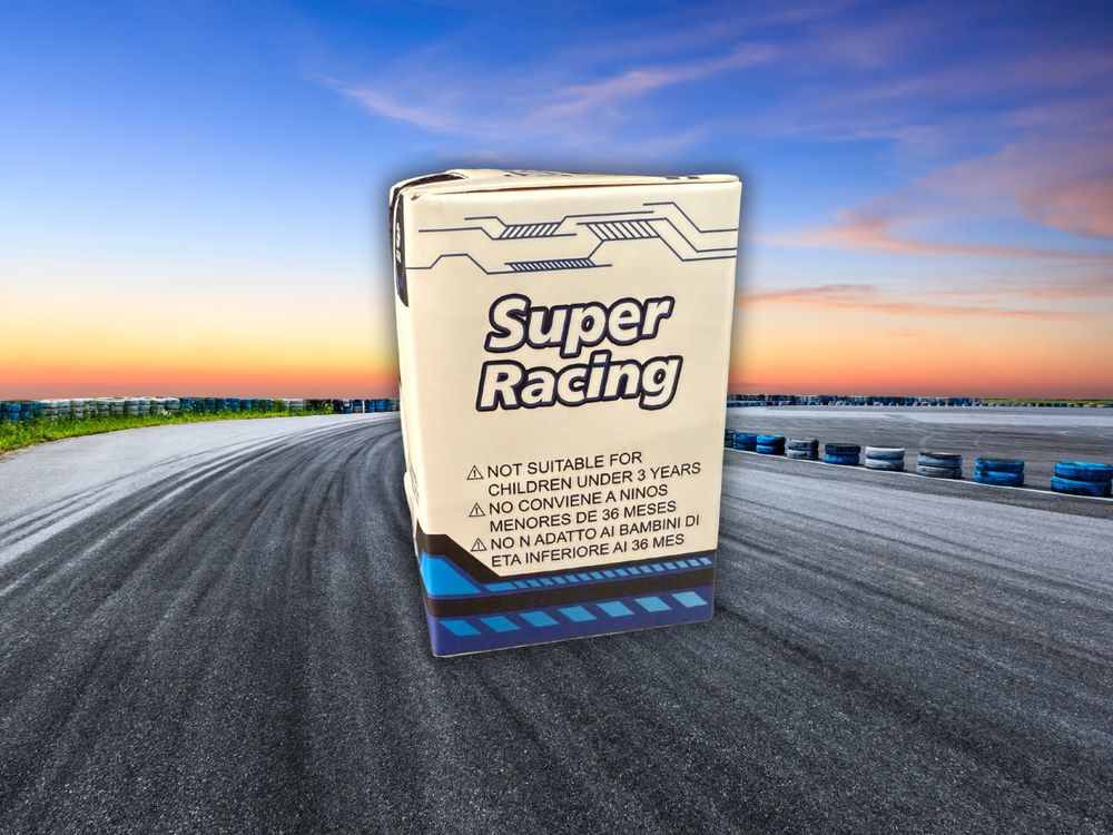 Метална количка Super Racing – детска играчка, нова в кутия