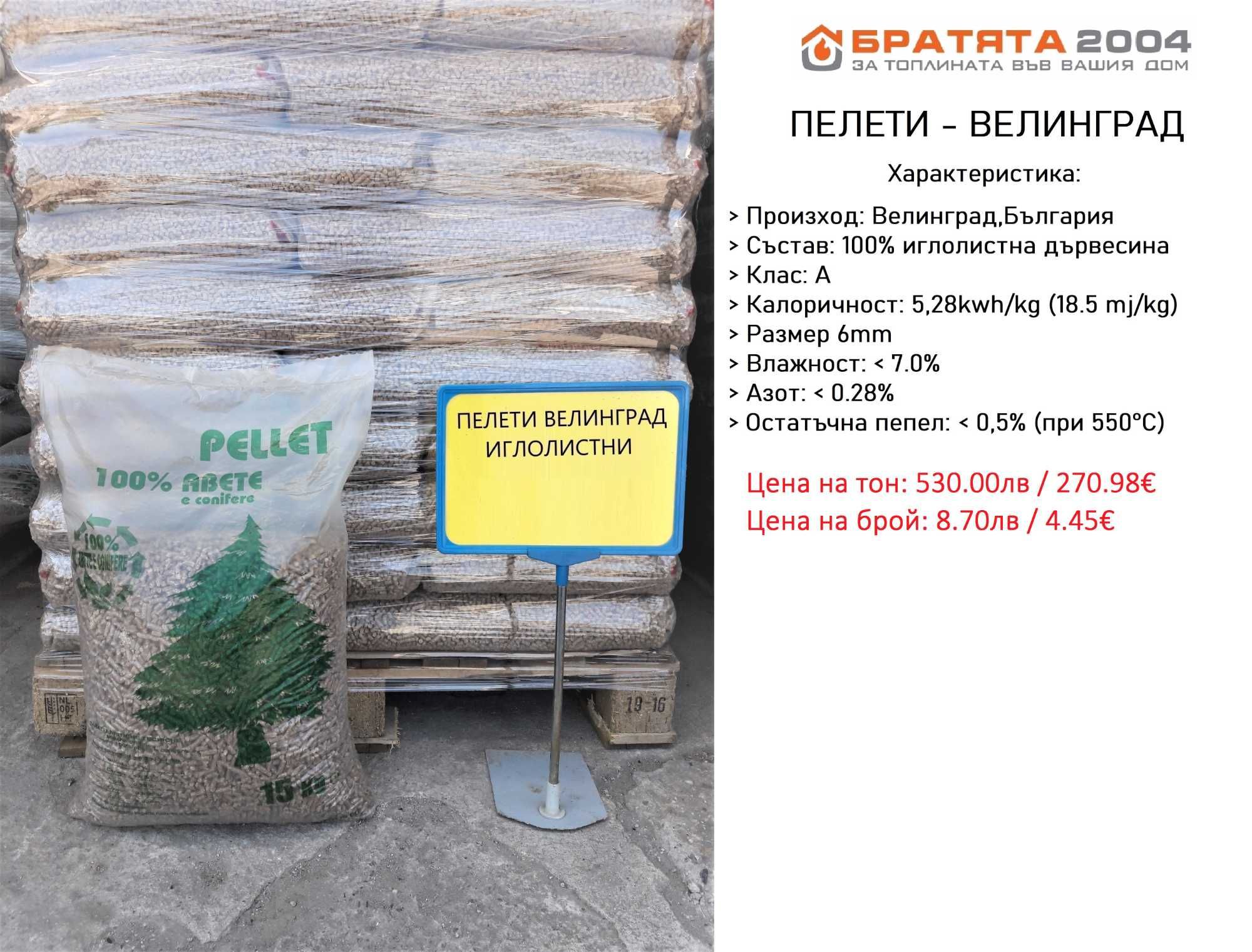 Пелети Родопа от БРАТЯТА 2004 за гр. София и региона