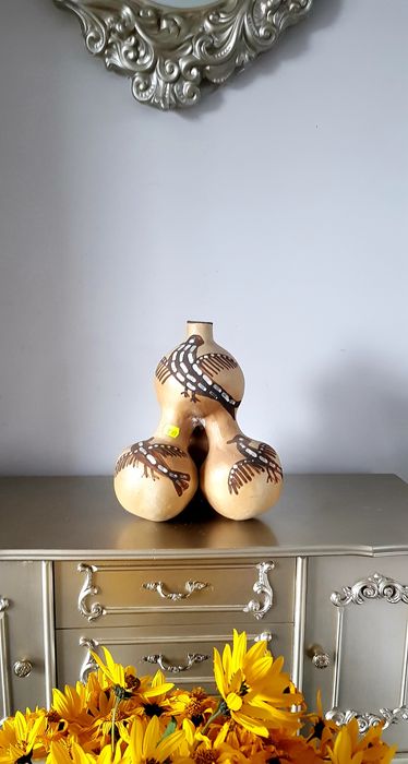 Vază veche din ceramică glazurata