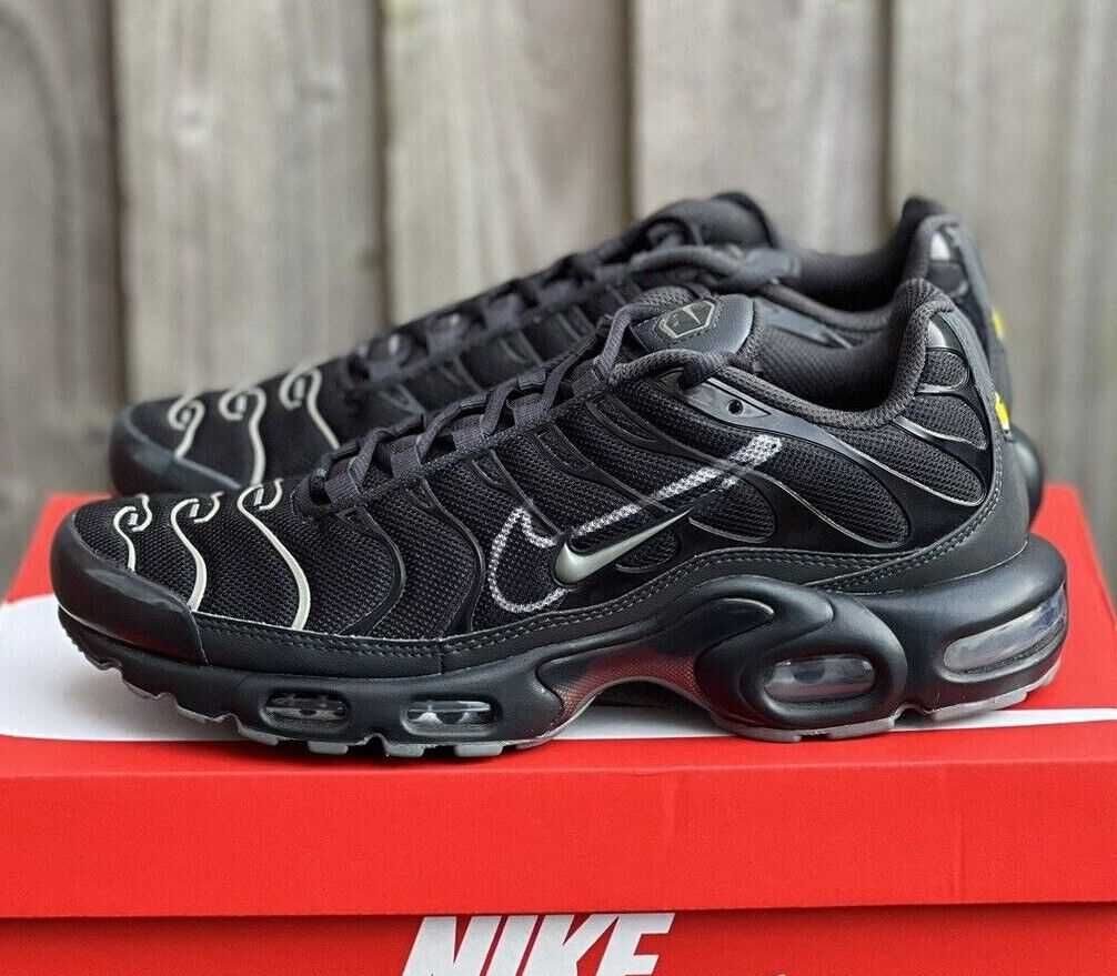 ПРОМО! Nike TN Air Max Plus Multi Swoosh Black / Grey