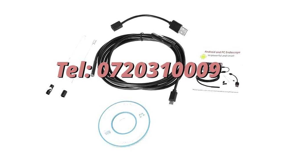 Camera Endoscop Foto Video Diametru 55mm Cablu 2m Waterproof