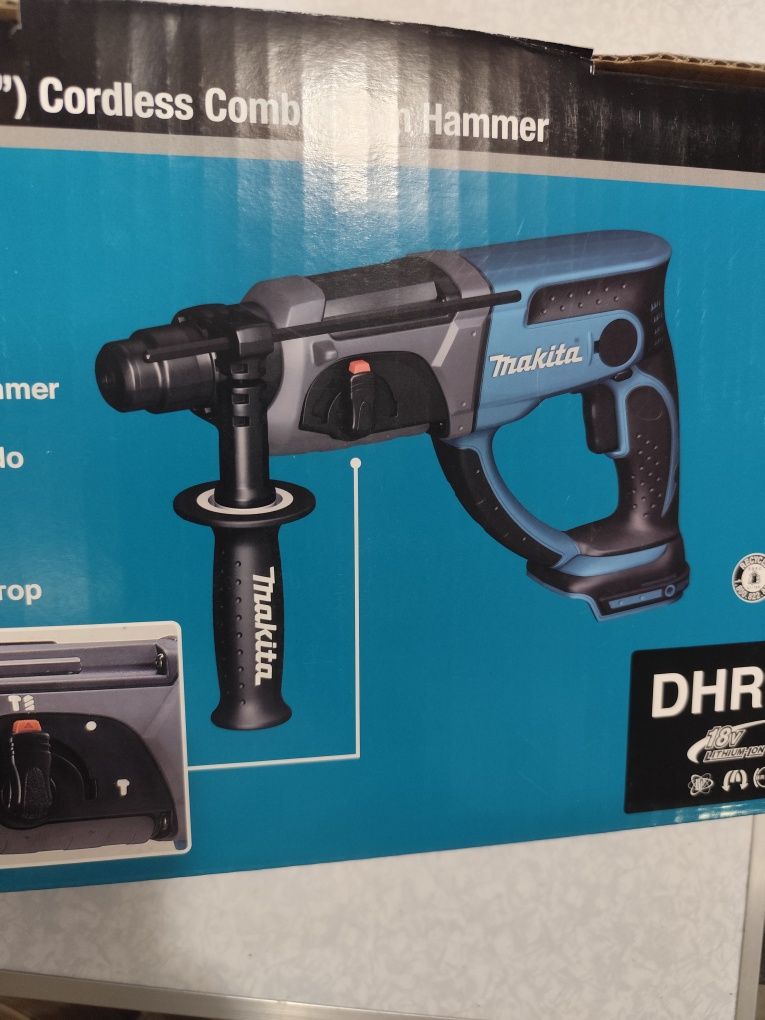 Акумулаторен перфоратор къртач Макита 18 волта Makita DHR202