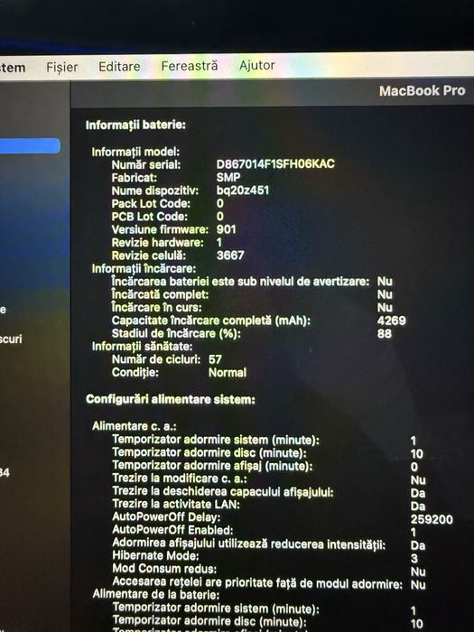 macbook pro 2017,128gb memorie