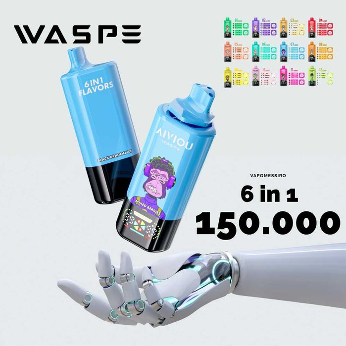 Vape Waspe 150.000 puffuri 6in 1