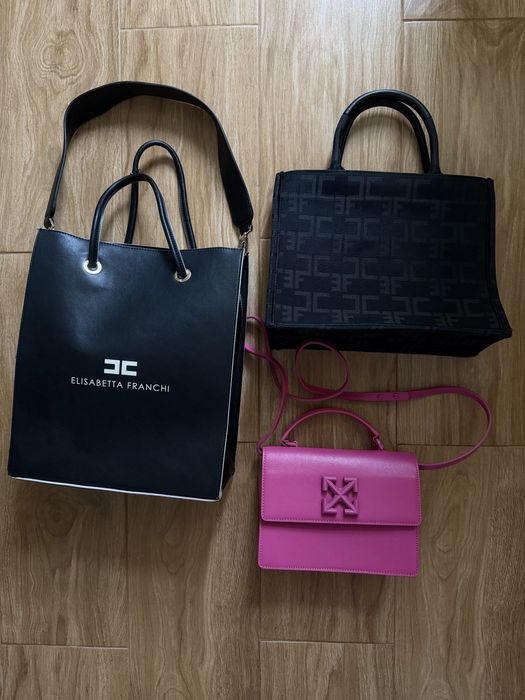 Оригинална чанта Off-White Jitney / Elisabetta Franchi