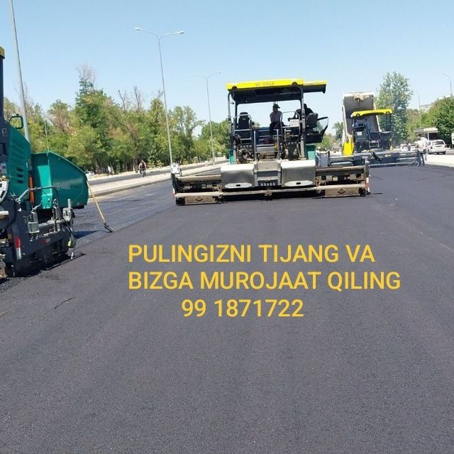 Asfalt ishlari Асфальт ишлари