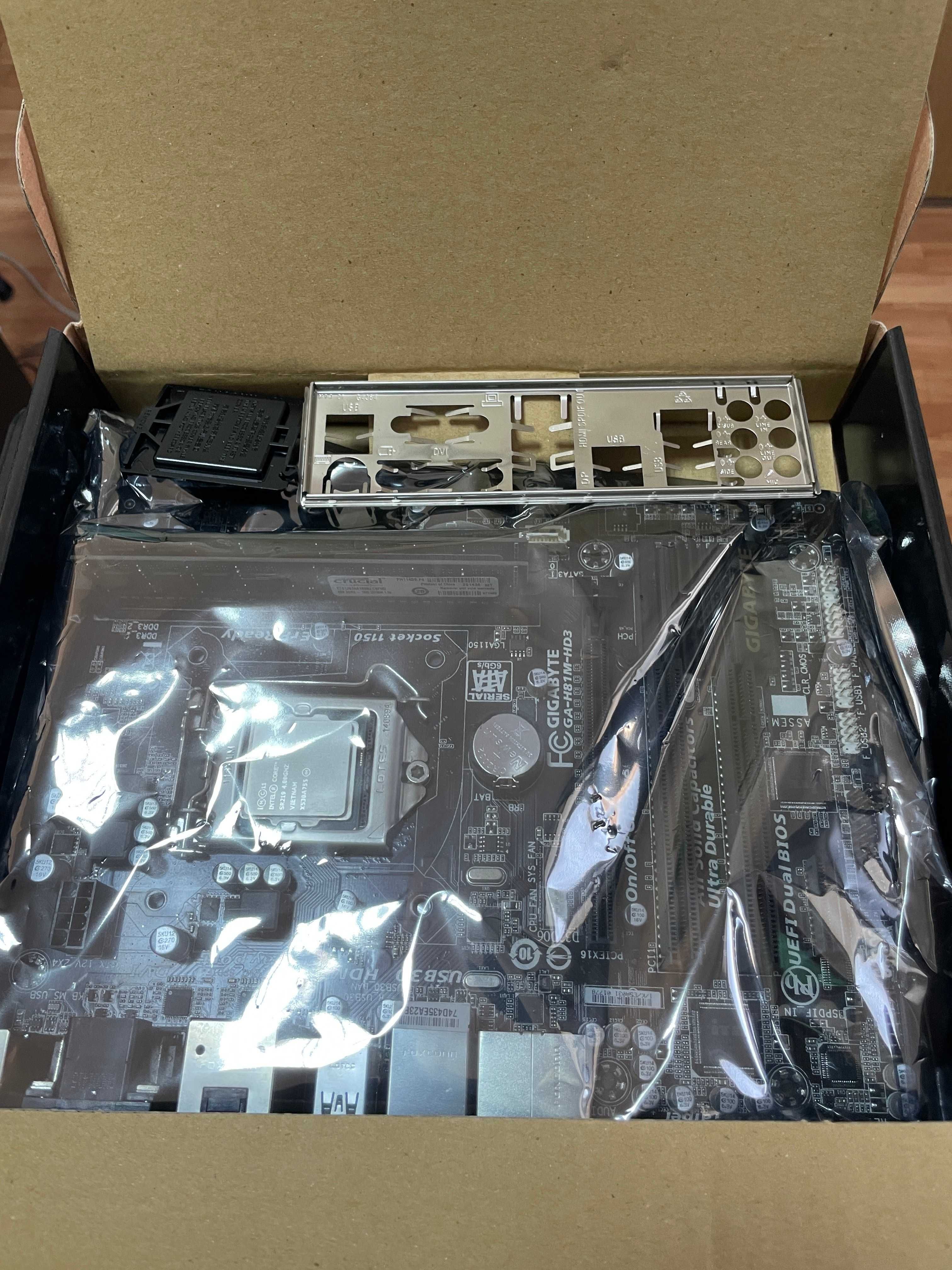 GIGABYTE H81M-HD3 / i7-4790k 4Ghz / 2x4 DDR3 1600