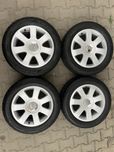 Jante aliaj 5x112mm, anvelope vara 205/55 R16, Audi A3, A4, A6