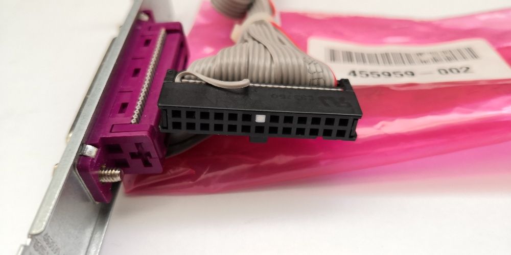 Port paralel desktop bracket și cablu original HP (455959-002) 25 pini