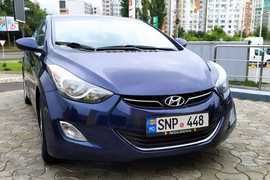 Решетка переднего бампера на Элантра 2011/ Hyundai Elantra 2011 (Хром)