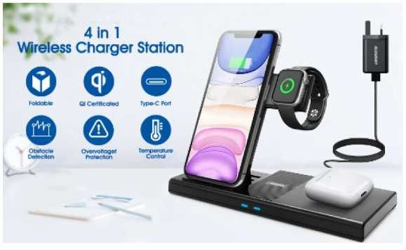 Statie de incarcare 4in1 universala Elegiant U7