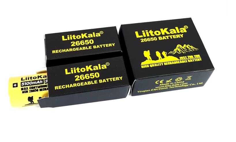 Liitokala LII-51S NCR26650-50A 5100mAh 3.7V 18.8Wh Батерия за LEDФенер