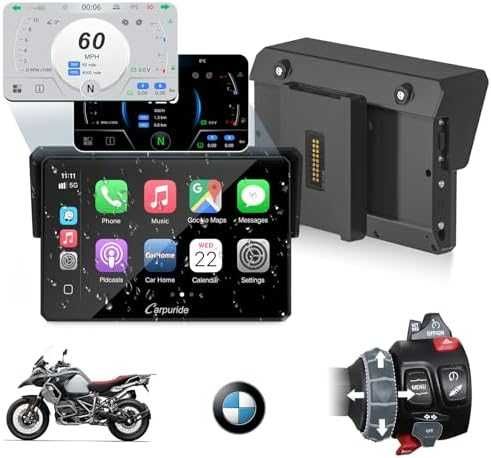 Нов Водоустойчив CarPlay дисплей за BMW мотор – Навигация и музика